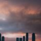 Sharjah skyline at sunset, the neighbouring emirate Ajman residents commonly compare against